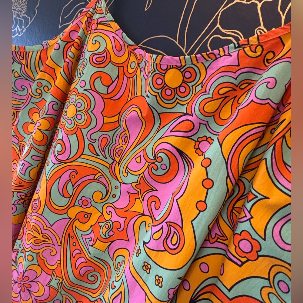 NEVER FULLY DRESSED crisp cotton SUNDRESS vintage inspired print PLUS SIZE maxi - Picture 3 of 9